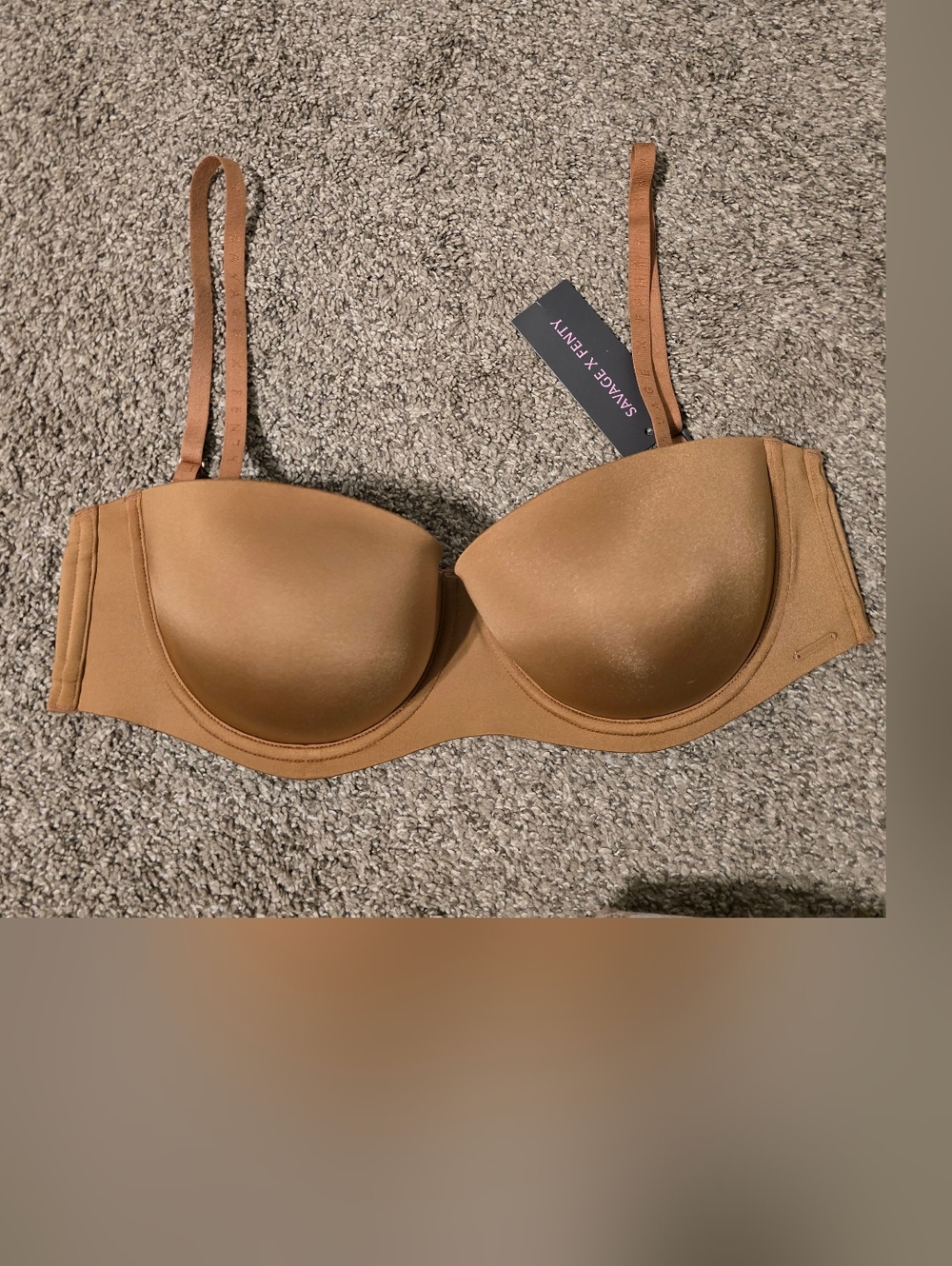 Savage X Fenty Smooth T-Shirt Bra in Tan